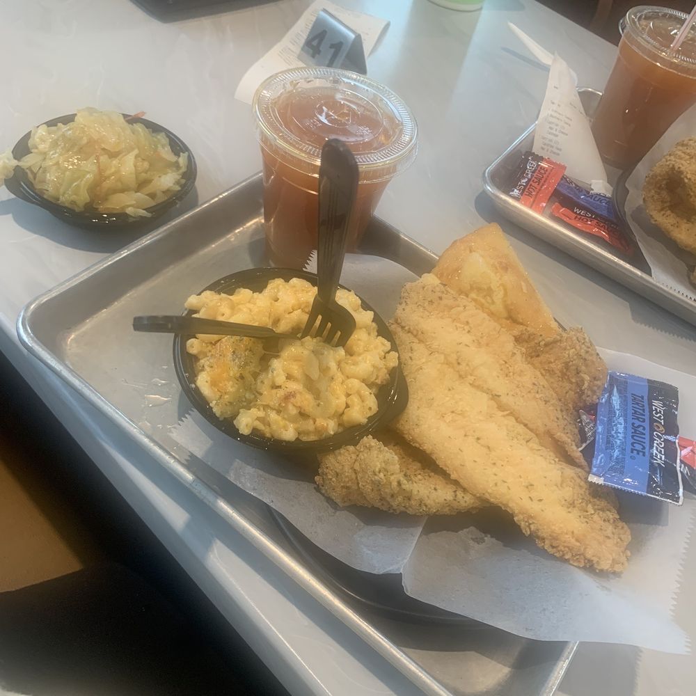 Cornbread Brooklyn - Fried Catfish 2 Pieces with 2 Sides. Drink: Southern Twang - Soul Food Near Me - Brooklyn, New York Cornbread Brooklyn - Fried Catfish 2 Pieces with 2 Sides. Drink: Southern Twang - Soul Food Near Me - Brooklyn, New York