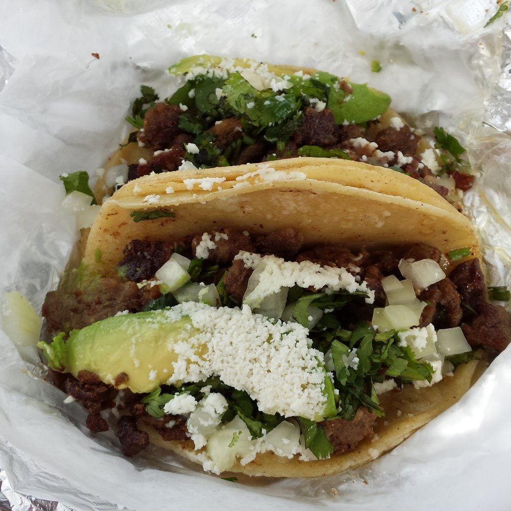 Con Madre Kitchen - Bistek tacos (snow falling on tacos). - Mexican Near Me - Austin, Texas Con Madre Kitchen - Bistek tacos (snow falling on tacos). - Mexican Near Me - Austin, Texas