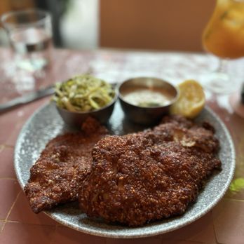 K'Far - Chicken Schnitzel - Breakfast & Brunch Near Me - Brooklyn, New York K'Far - Chicken Schnitzel - Breakfast & Brunch Near Me - Brooklyn, New York
