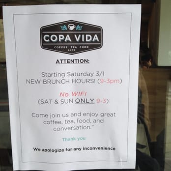 Copa Vida - No internet on weekends? - New American Near Me - Pasadena, California Copa Vida - No internet on weekends? - New American Near Me - Pasadena, California