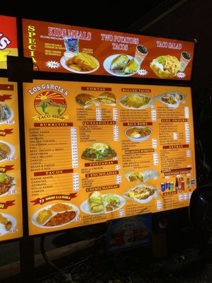 Menu photo 1 Los Garcia's Taco Shop El Cajon, CA Menu photo 1 Los Garcia's Taco Shop El Cajon, CA