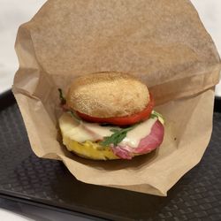 Wildflower Boutique Motel - Complimentary breakfast sandwich on April 7, 2023. Delicious!