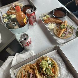el Barrio tacos & tequila - chicken and shrimp tacos
