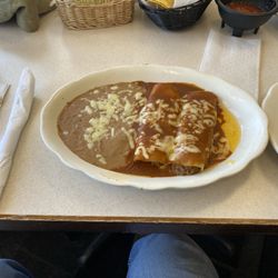 La Fiesta - Enchilada and beans