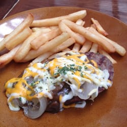 Foster's Hollywood - Salisbury steak. And MORE FRIES!