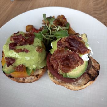 Forum At Meadowood - Heirloom Tomato Benedict - Breakfast & Brunch Near Me - St. Helena, California Forum At Meadowood - Heirloom Tomato Benedict - Breakfast & Brunch Near Me - St. Helena, California