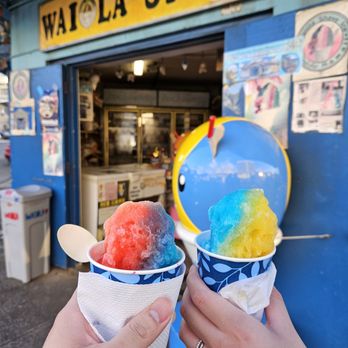Waiola Shave Ice - Rainbow flavor. Mango - Ice Cream & Frozen Yogurt Near Me - Honolulu, Hawaii Waiola Shave Ice - Rainbow flavor. Mango - Ice Cream & Frozen Yogurt Near Me - Honolulu, Hawaii