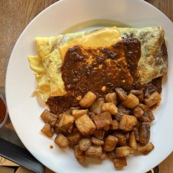 Stacks Restaurant on 38 - Chili omelette and potatoes - American Near Me - Moorestown, New Jersey Stacks Restaurant on 38 - Chili omelette and potatoes - American Near Me - Moorestown, New Jersey