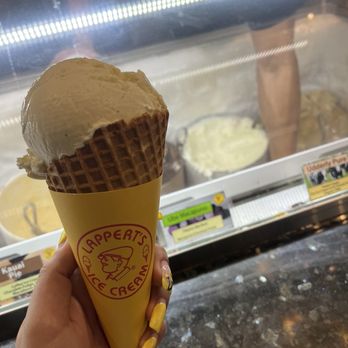 Lappert's Ice Cream - Butter pecan ice cream in a waffle cone - Ice Cream & Frozen Yogurt Near Me - Sausalito, California Lappert's Ice Cream - Butter pecan ice cream in a waffle cone - Ice Cream & Frozen Yogurt Near Me - Sausalito, California