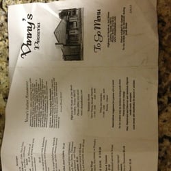 Vinny's Italian Restaurant - Take out menu side b