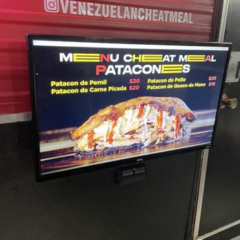 Venezuelan Cheat Meal - a sign for a restaurant - Food Trucks Near Me - Westfield, Indiana Venezuelan Cheat Meal - a sign for a restaurant - Food Trucks Near Me - Westfield, Indiana