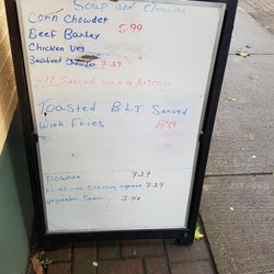Myers Tea Room - Daily outdoor lunch board