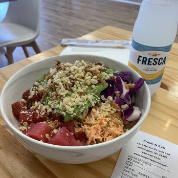 Fresh N Fab - Tuns, Shoyu Tuna and Spicy Crab BYO Poke Bowl Giant - Juice Bars & Smoothies Near Me - Wilmington, North Carolina
