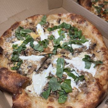 Spinning Dough - Miso Mushroom Pizza - Pizza Near Me - Millbrae, California Spinning Dough - Miso Mushroom Pizza - Pizza Near Me - Millbrae, California