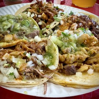 Tacos El Compita - 2. Plato de 5 Tacos (5 taco Plate) - Mexican Near Me - Las Vegas, Nevada