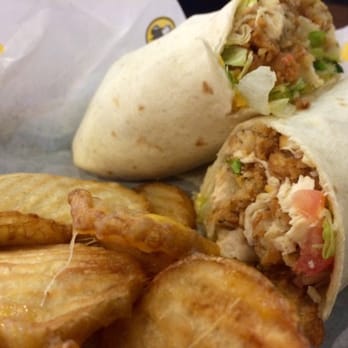 Buffalo Wild Wings - Crispy Chicken Wrap "Caribbean Jerk" and Buffalo Chips with Cheese - Chicken Wings Near Me - Barboursville, West Virginia Buffalo Wild Wings - Crispy Chicken Wrap "Caribbean Jerk" and Buffalo Chips with Cheese - Chicken Wings Near Me - Barboursville, West Virginia