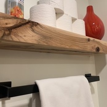 Dave’s joint Custom Woodworking - floating shelf in rustic hickory - Cabinetry Near Me - Camp Verde, Arizona Dave’s joint Custom Woodworking - floating shelf in rustic hickory - Cabinetry Near Me - Camp Verde, Arizona