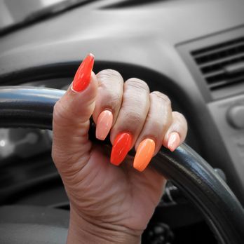 Kai’s Nail Spa - Shades of orange by Tony - Nail Salons Near Me - Davie, Florida