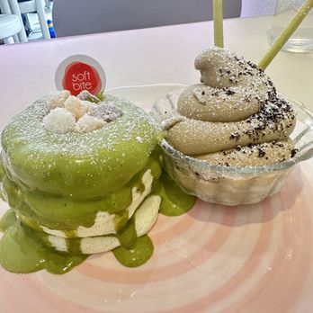 Softbite - Very Matcha Pancake and Hojicha Soft Serve - Desserts Near Me - Long Island City, New York