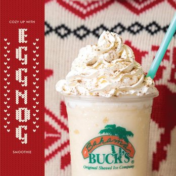 Bahama Buck's - Try Our New Eggnog Flavor! - Shaved Ice Near Me - Albuquerque, New Mexico