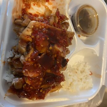 New York Teriyaki - Spicy chicken teriyaki with extra rice instead of salad. 1. Chicken Teriyaki - Japanese Near Me - Selah, Washington