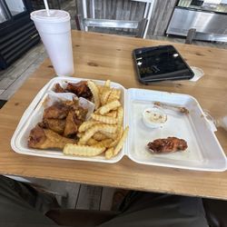 10 wing combo (honey lemon and hot teriyaki)