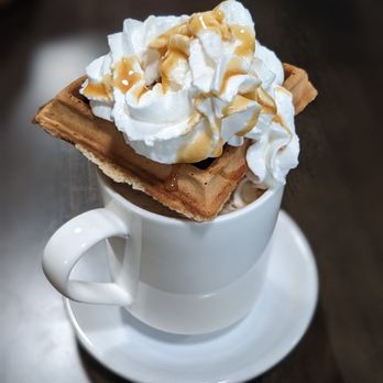 Soufflé Cafe & Bistro - The waffle latte! - Cafes Near Me - Cibolo, Texas Soufflé Cafe & Bistro - The waffle latte! - Cafes Near Me - Cibolo, Texas