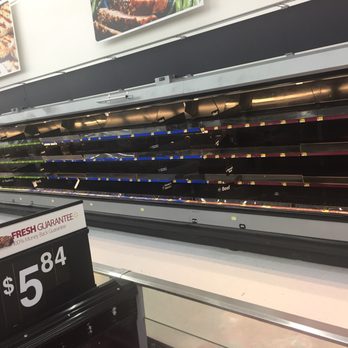 Walmart Supercenter - Entire Meat Case is Empty - Grocery Near Me - Burlington, New Jersey