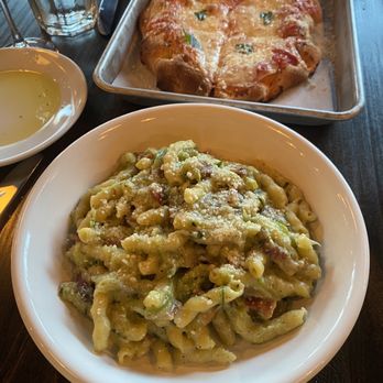 Via Cannuccia - Fusilloni alla gricia and margherita pizza - Breakfast & Brunch Near Me - Boston, Massachusetts Via Cannuccia - Fusilloni alla gricia and margherita pizza - Breakfast & Brunch Near Me - Boston, Massachusetts