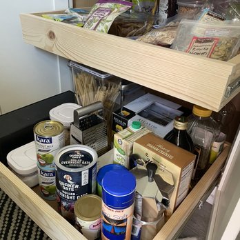BobbyC's Handy Craftsman - Double slide drawer to maximize cabinet storage - Cabinetry Near Me