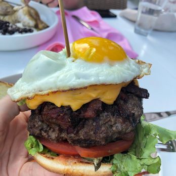 Call Me Cuban - the loaded burger $19 looks ways better than it tastes - Cuban Near Me - Miami Beach, Florida Call Me Cuban - the loaded burger $19 looks ways better than it tastes - Cuban Near Me - Miami Beach, Florida