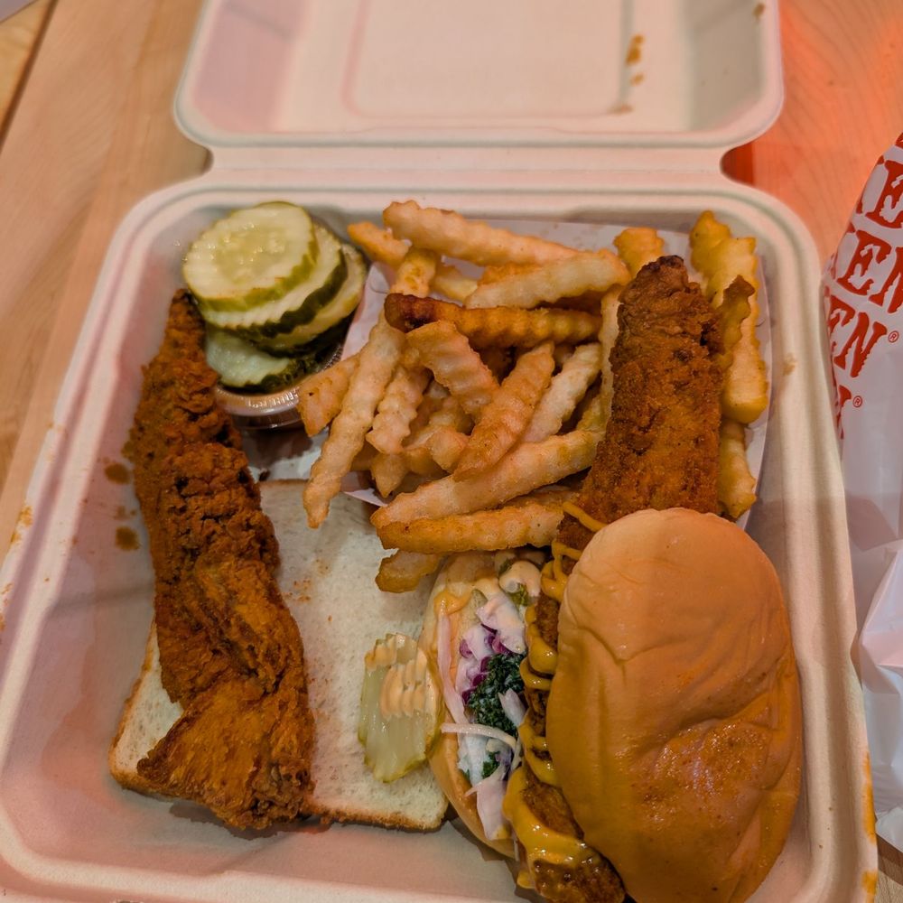 Combo with Sandwich, Tender, and Fries Combo with Sandwich, Tender, and Fries