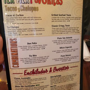Maria Rita's Tex-Mex - Menu - Tex-Mex Near Me - Houston, Texas Maria Rita's Tex-Mex - Menu - Tex-Mex Near Me - Houston, Texas