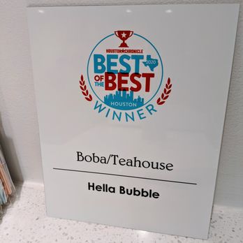 Hella Bubble - Awards - Bubble Tea Near Me - Houston, Texas Hella Bubble - Awards - Bubble Tea Near Me - Houston, Texas
