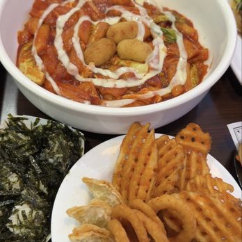 Luv Dduk - Combo A: Luv dukk, tempura & rice balls - Korean Near Me - Cerritos, California Luv Dduk - Combo A: Luv dukk, tempura & rice balls - Korean Near Me - Cerritos, California