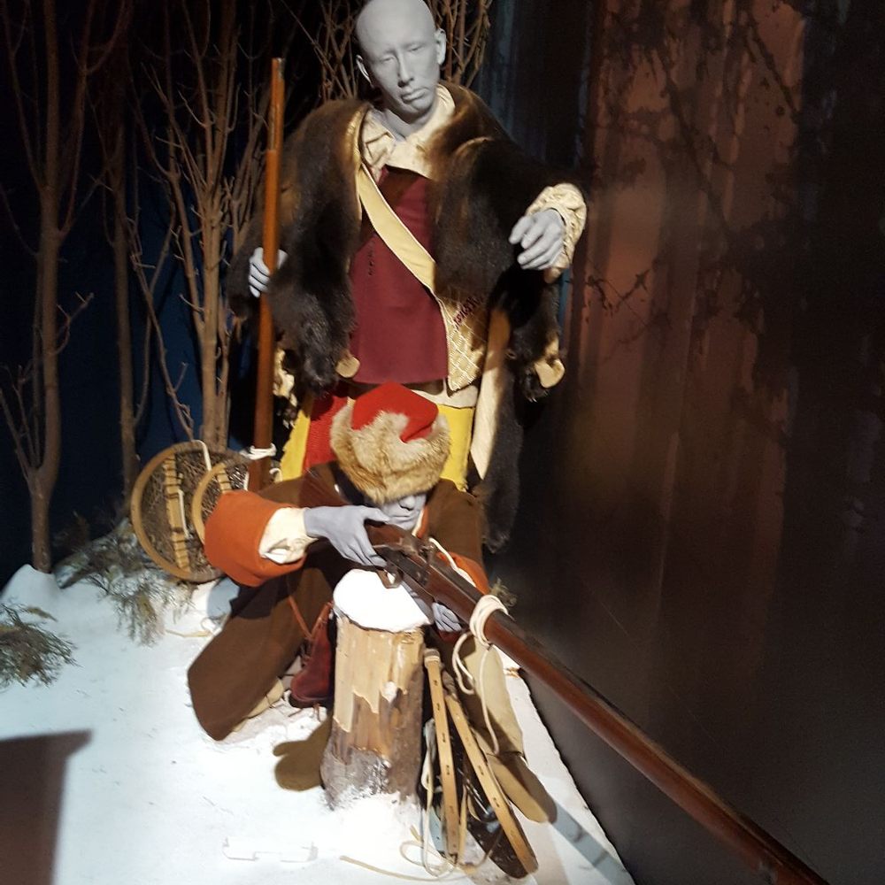 Display if a French man and Iroquois