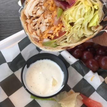 The Hibiscus Jerk Hut - Jerk chicken wrap with fruit. A+!!! - Caribbean Near Me - Springfield, Missouri The Hibiscus Jerk Hut - Jerk chicken wrap with fruit. A+!!! - Caribbean Near Me - Springfield, Missouri