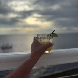 A delicious margarita, can't remember the name but it was chili and pineapple?