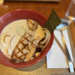 Tonkatsu Ramen with chasu pork and chicken breast Tonkatsu Ramen with chasu pork and chicken breast