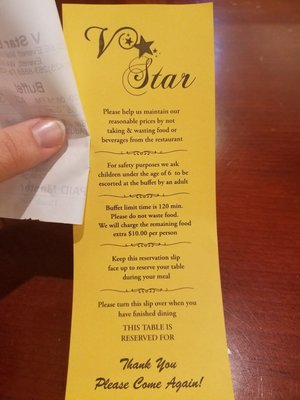 Menu photo 5 V Star Buffet Everett, WA