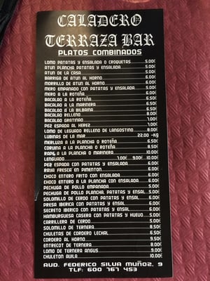 Menu photo 2 Antiguo Caladero Isla Cristina, H