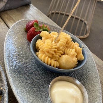 Lamplight Lounge - Macaroni and cheese with yogurt and fruit (kids meal) - New American Near Me - Anaheim, California Lamplight Lounge - Macaroni and cheese with yogurt and fruit (kids meal) - New American Near Me - Anaheim, California