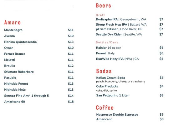 Menu photo 3 Uncle Dom's Italian Kitchen Seattle, WA Menu photo 3 Uncle Dom's Italian Kitchen Seattle, WA