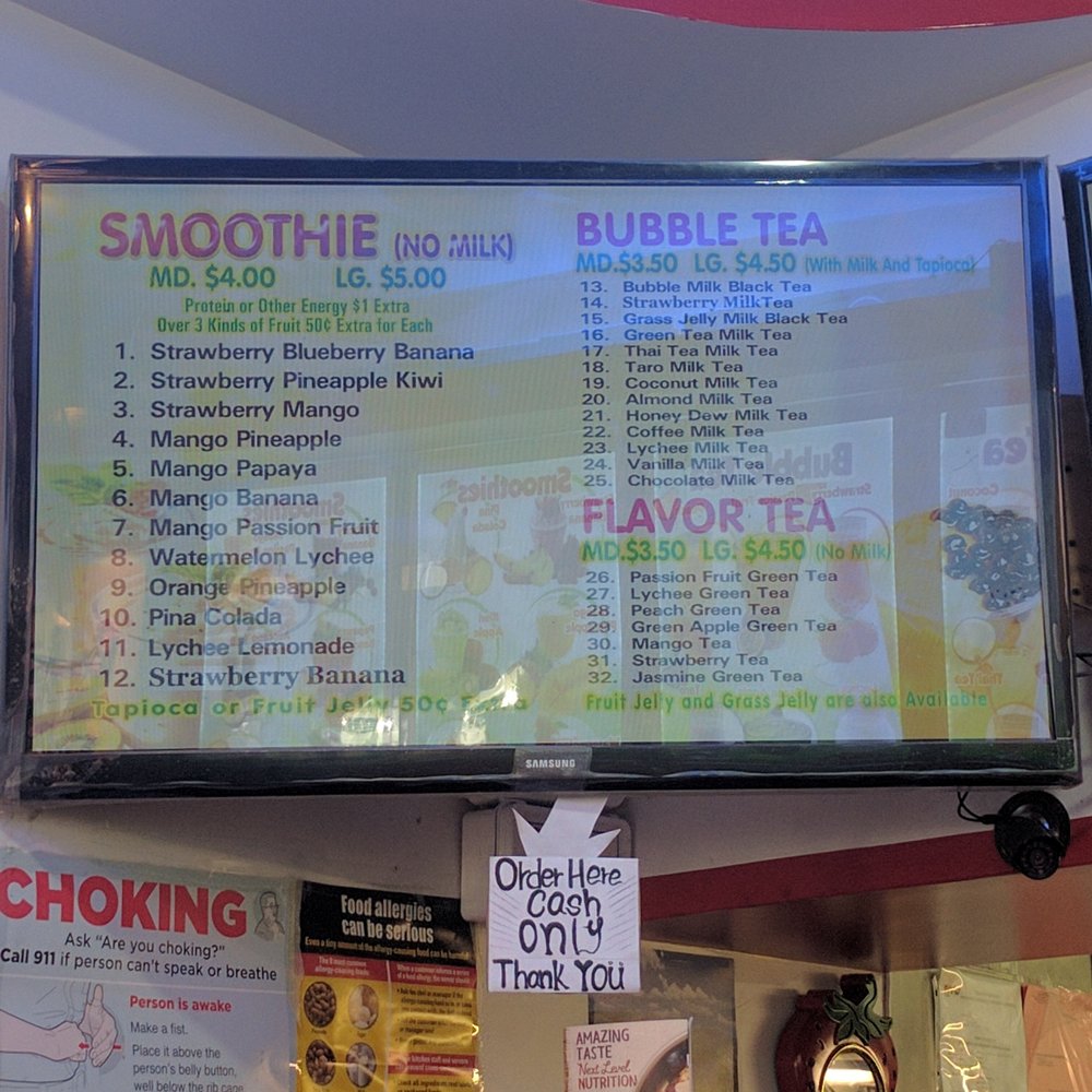 Hawa Smoothies & Bubble Tea - Menu - Coffee & Tea Near Me - New York, New York Hawa Smoothies & Bubble Tea - Menu - Coffee & Tea Near Me - New York, New York