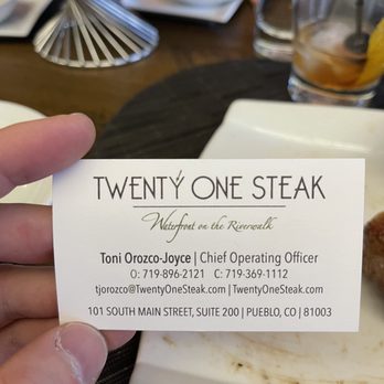Twenty One Steak - Toni - New American Near Me - Pueblo, Colorado Twenty One Steak - Toni - New American Near Me - Pueblo, Colorado