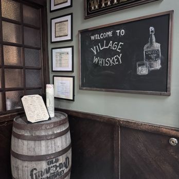 Village Whiskey - Signage - New American Near Me - Philadelphia, Pennsylvania