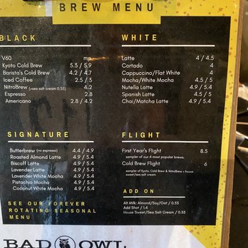 Bad Owl Coffee - Coffee & Tea Near Me - Henderson, Nevada