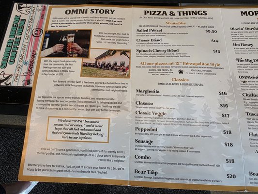 Menu photo 2 OMNI Brewery & Taproom Rosemount, MN Menu photo 2 OMNI Brewery & Taproom Rosemount, MN