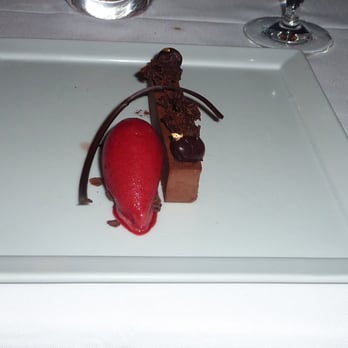 Tocqueville - Chocolate and Black Sherry Ganache - New American Near Me - New York, New York Tocqueville - Chocolate and Black Sherry Ganache - New American Near Me - New York, New York