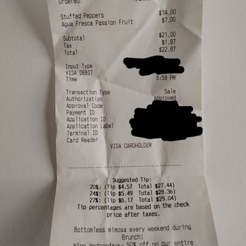 Buena Vida Tapas Bar - The receipt without the advertised yoga special promotion - Spanish Near Me - Atlanta, Georgia Buena Vida Tapas Bar - The receipt without the advertised yoga special promotion - Spanish Near Me - Atlanta, Georgia